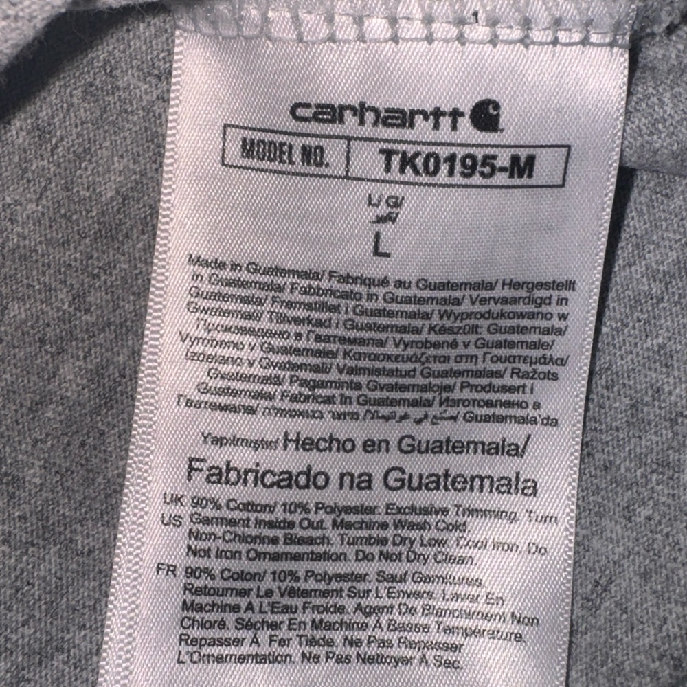 Carhartt Heather Gray Short Sleeve Tee - Picture 3 of 4